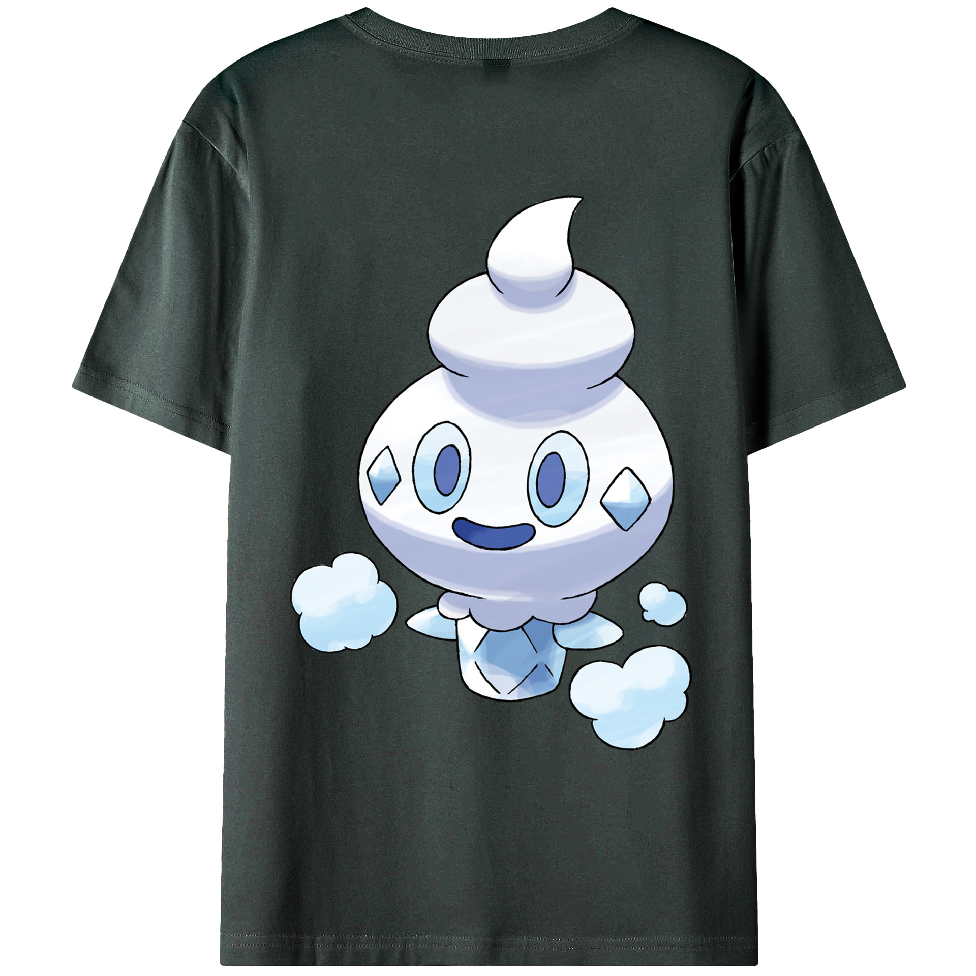 （画像用） ポケットモンスター Pokémon 綿100％ メンズ半袖Tシャツ（バックプリント） 通気性
